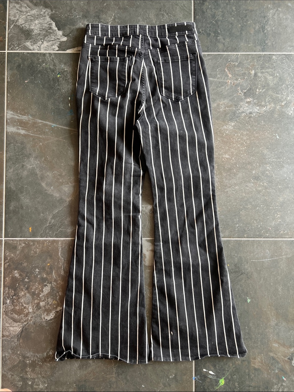 Cello Black Pants with White Pinstripes - Picture 2 of 5